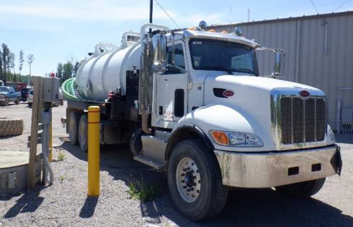 Wastewater management truck